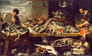Frans Snyders : Fish Shop
